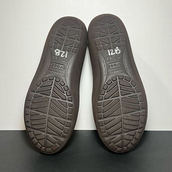 Womens CROCS Dark Brown Slip On Ballet Flats / Size 7 - Picture 8 of 9